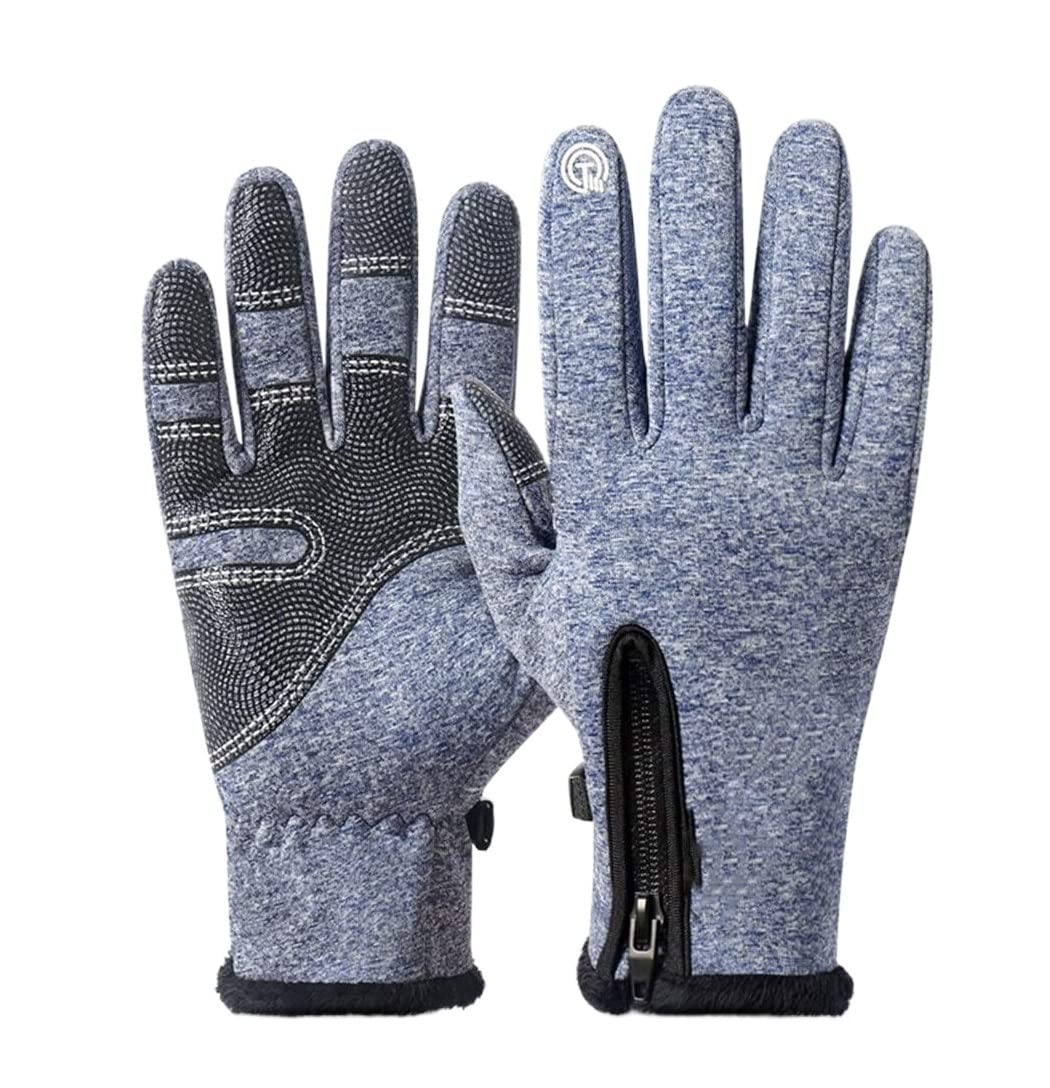 Guanti Bici Guanti Caldi Da Ciclismo Impermeabili Guanti Riscaldati Antiscivolo Antivento Per Temperature Fredde Guanti Palestra (Color : A, Size : XL)