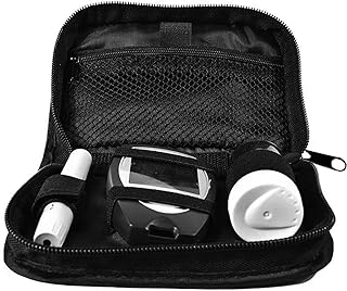 Diabetic Supplies Travel Case Storage Bag Diabetes Supply Organizer Pouch for Glucose Meter, Monitoring System, Blood Sugar Test Strips, Insulin Pens, Lancets, Vials, Pen Needles, Alcohol Wipes
