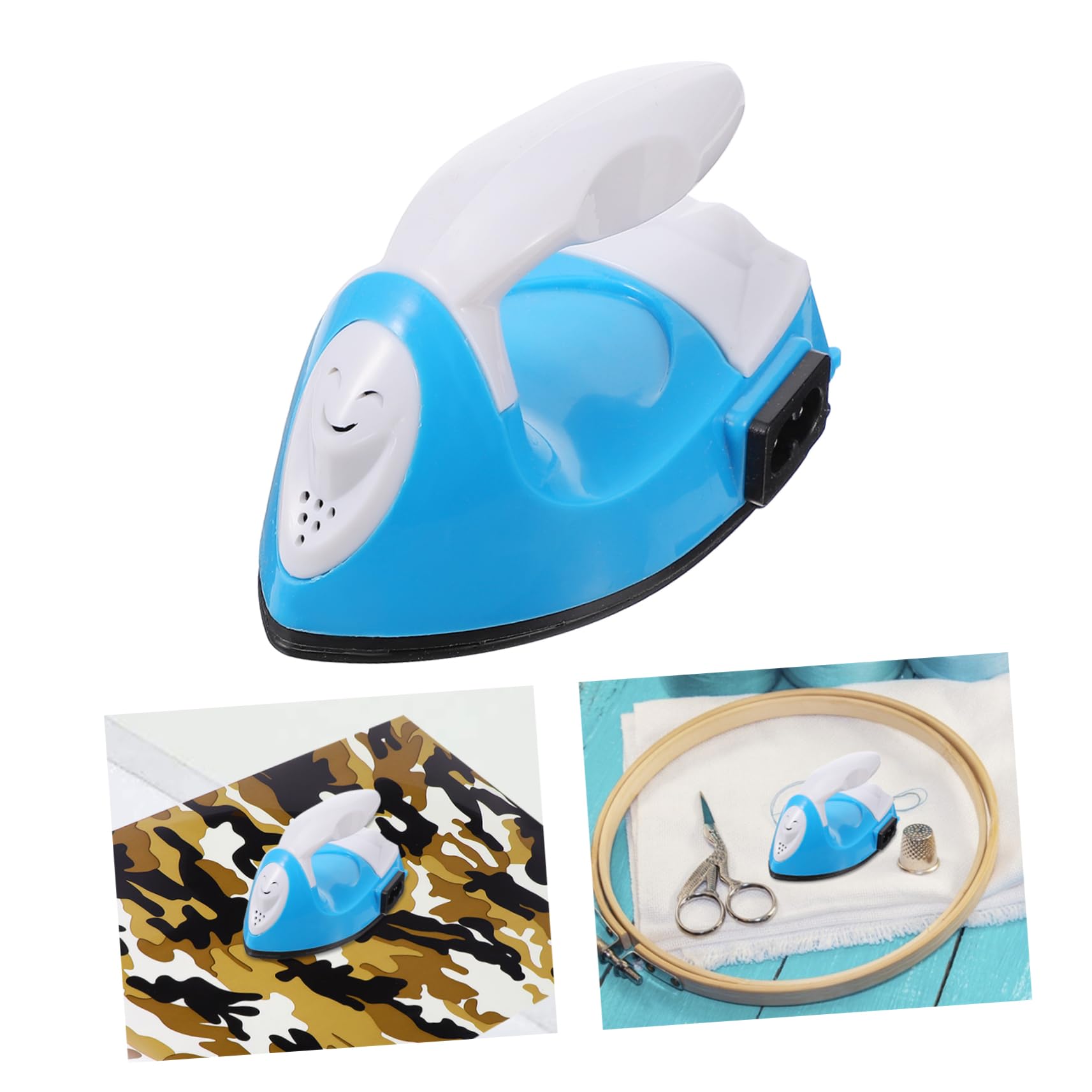 IMIKEYA Ferro da Stiro Elettrico Portatile Mini Riscaldamento Rapido e Manico Ergonomico per Progetti DIY di Melty Bead e Trasferimento Termico