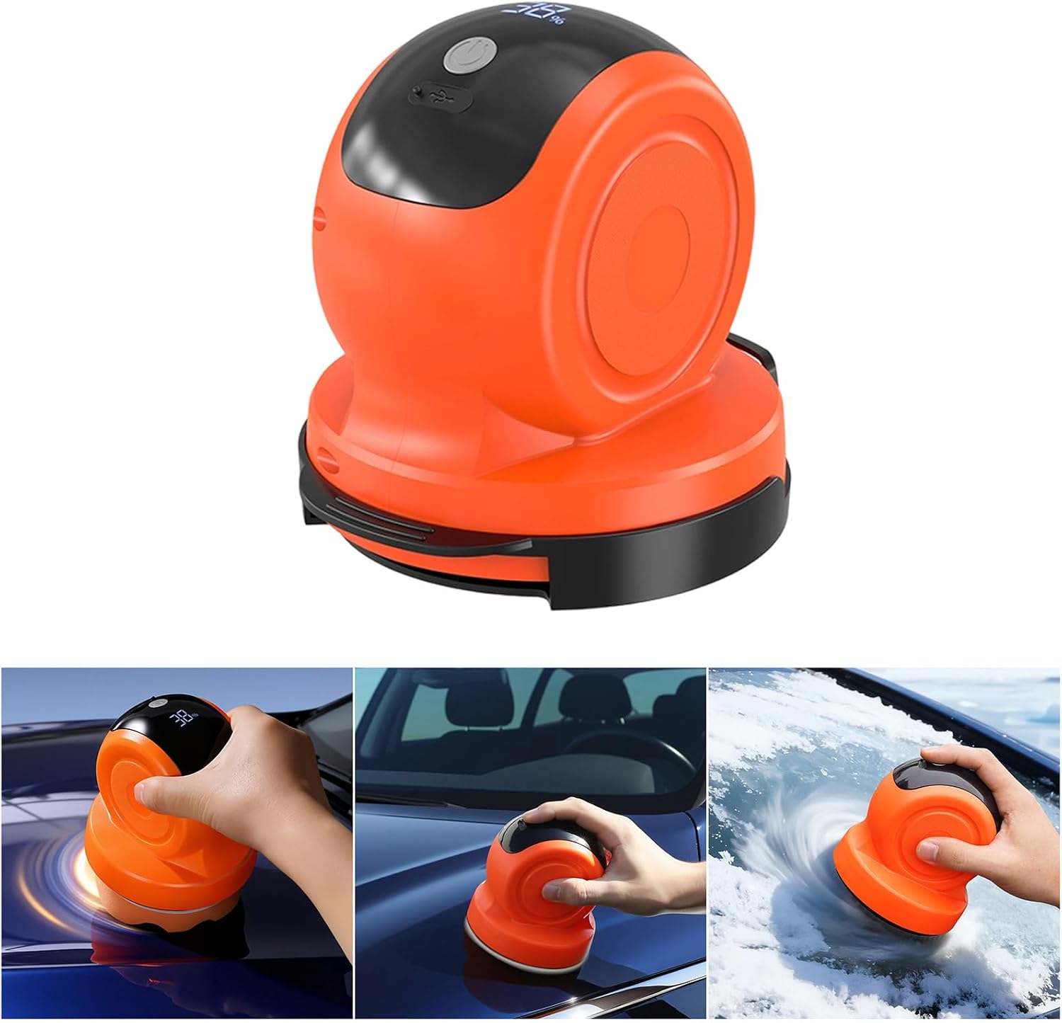 Efficient Cordless Vehicle Polisher Designed for Quick Shining on Cars Motorcycles and Bicycles with Efficient Operations Lightweight Car Polisher