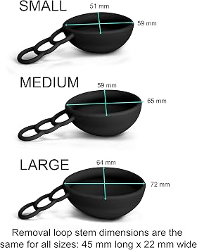 Reusable Menstrual Disc | Period Disc with Removal Loop Stem | Alternative to Menstrual Cups for Light or Heavy Flows | Sustainable Alternative to Tampons/Pads (2 Large, Black)