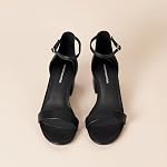 Amazon Essentials womens Two Strap Heeled Sandal Heeled Sandal