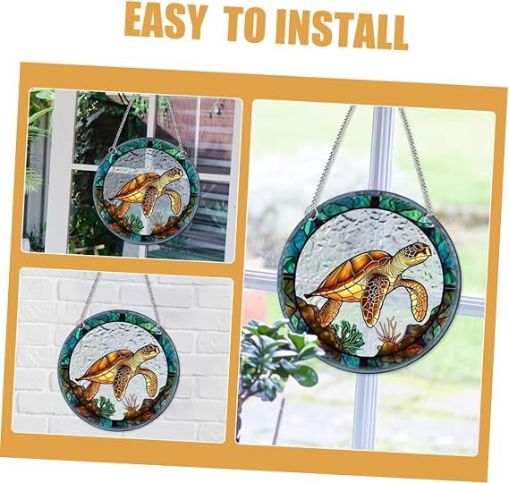 Acrylic Turtle Hanging Suncatcher Window Decor for Living Room