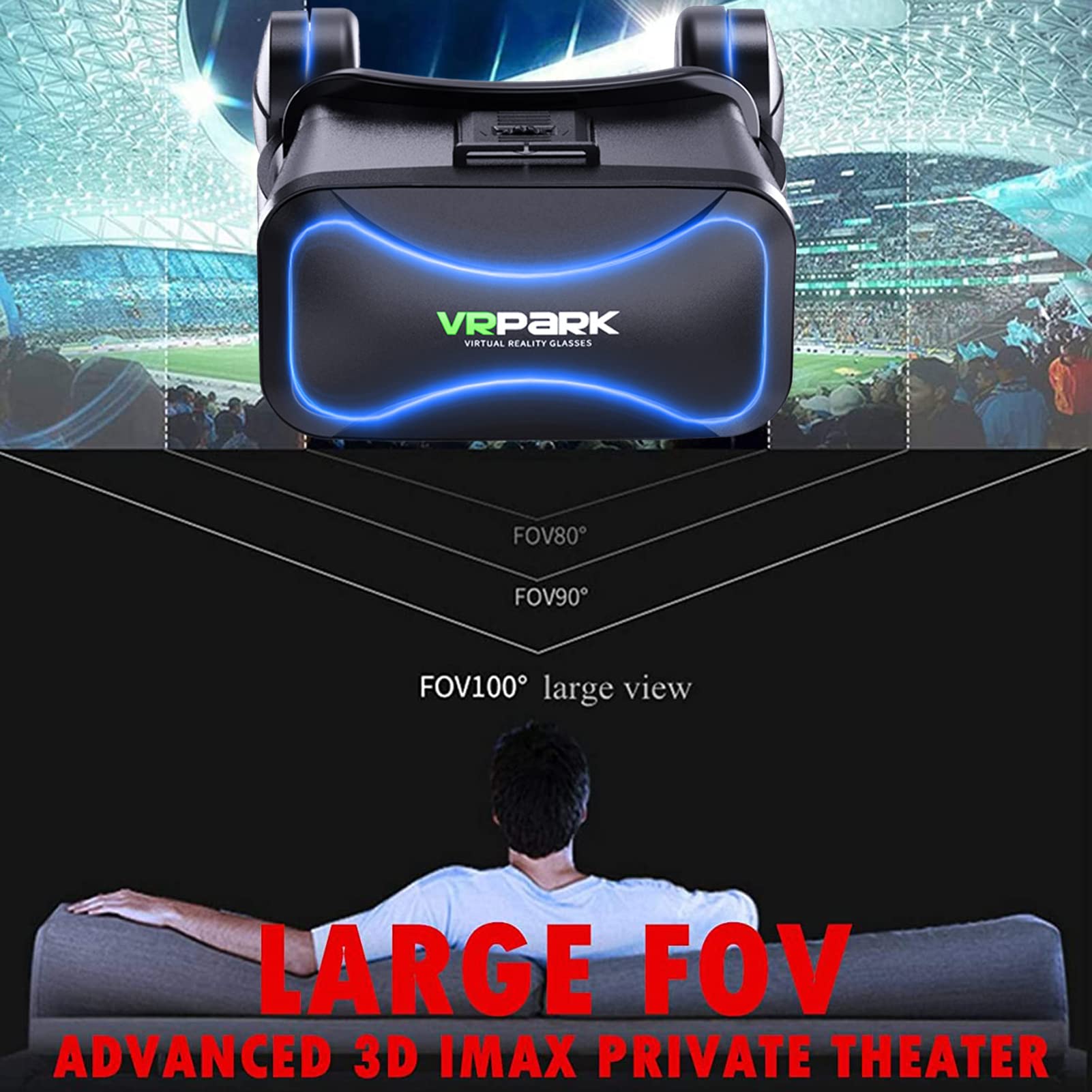 Gafas VR para niños, Gafas Inteligentes VR con Gamepad, Gafas Realidad Virtual Regalo Gafas para niños y Adultos para experimentar la Realidad Virtual