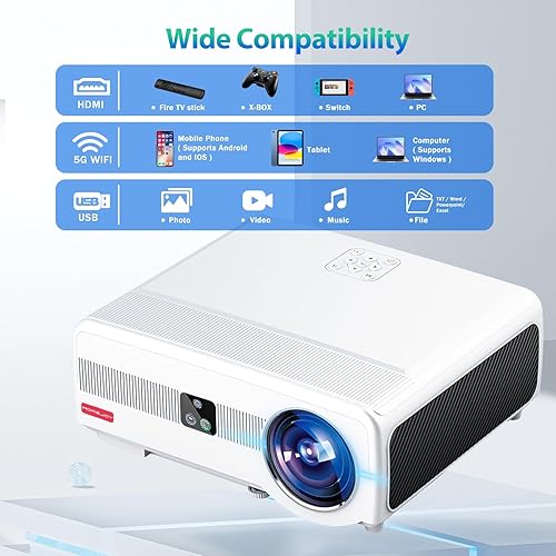 Miniatura 8 de MoreJoy Proyector inteligente CUBE2 Autofocus Auto 6D Keystone Andrioid TV 4K 1200 ANSI Película casera al aire libre NetfixPrime Bulit-in 50% Zoom