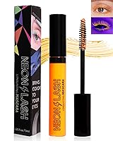 Vista 10 de Máscara de pestañas de color con brillo UV, volumen y longitud, 3 unidades, amarillo, verde, naranja, resistente al agua, para pestañas, rizado