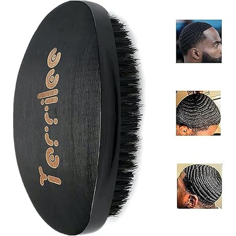 Premium Palm Wave Brush - Medium Hard, Men's Hair Brush, 360 Wave Brush