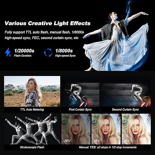 Miniatura 4 de Godox V1 C U Flash para cámara Canon Godox V1C V1-C TTL Flash con 2 unidades VB26 batería