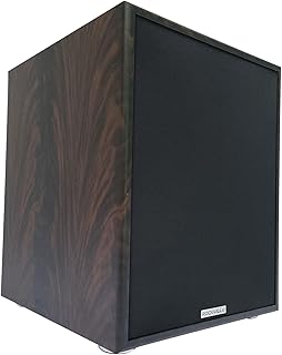 Rockville Rock Shaker 12 Dark Wood Powered Subwoofer, 800W Peak, 12", Class-D Amp, Deep Bass for Home Theater and Music