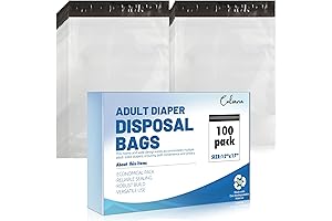 Calvana Disposable Bags for Sanitary Pads and Adult Diapers- Extra Thick Leak-proof Trash Bags