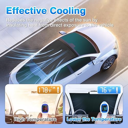 Miniatura 66 de T TGBROS Juego completo de persianas opacas para Ford F150 2021-2025 2026 para parabrisas lateral y trasero, accesorios F-150, cubierta plegable