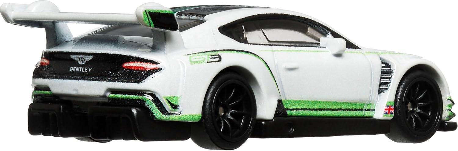 Hot Wheels Premium Car Culture Collectible Toy Car, 1:64 Scale Die-Cast Bentley Continental GT3, Race Day Vehicle with Real Riders Tires