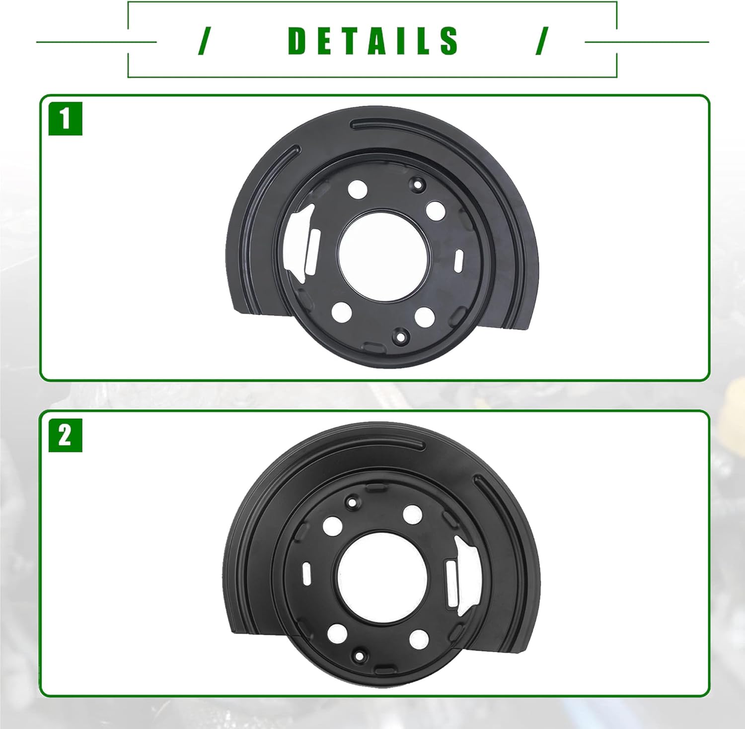 924-223 2x Rear Brake Dust Shield Compatible with Cadillac Escalade Chevrolet Express Silverado 1500 GMC Savana Sierra Replace 88982585