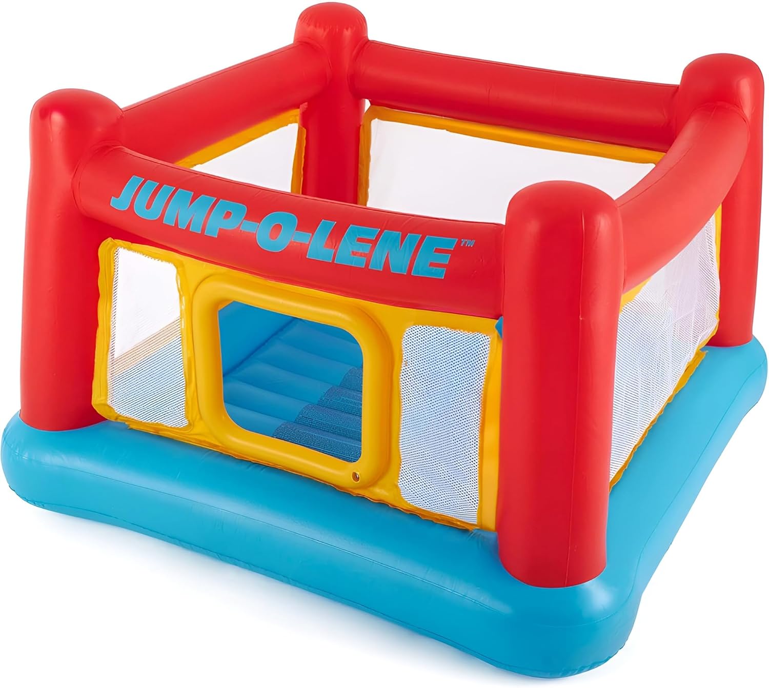 Intex Inflatable Jump-O-Lene Trampoline Bounce House with Crawl-Thru Door