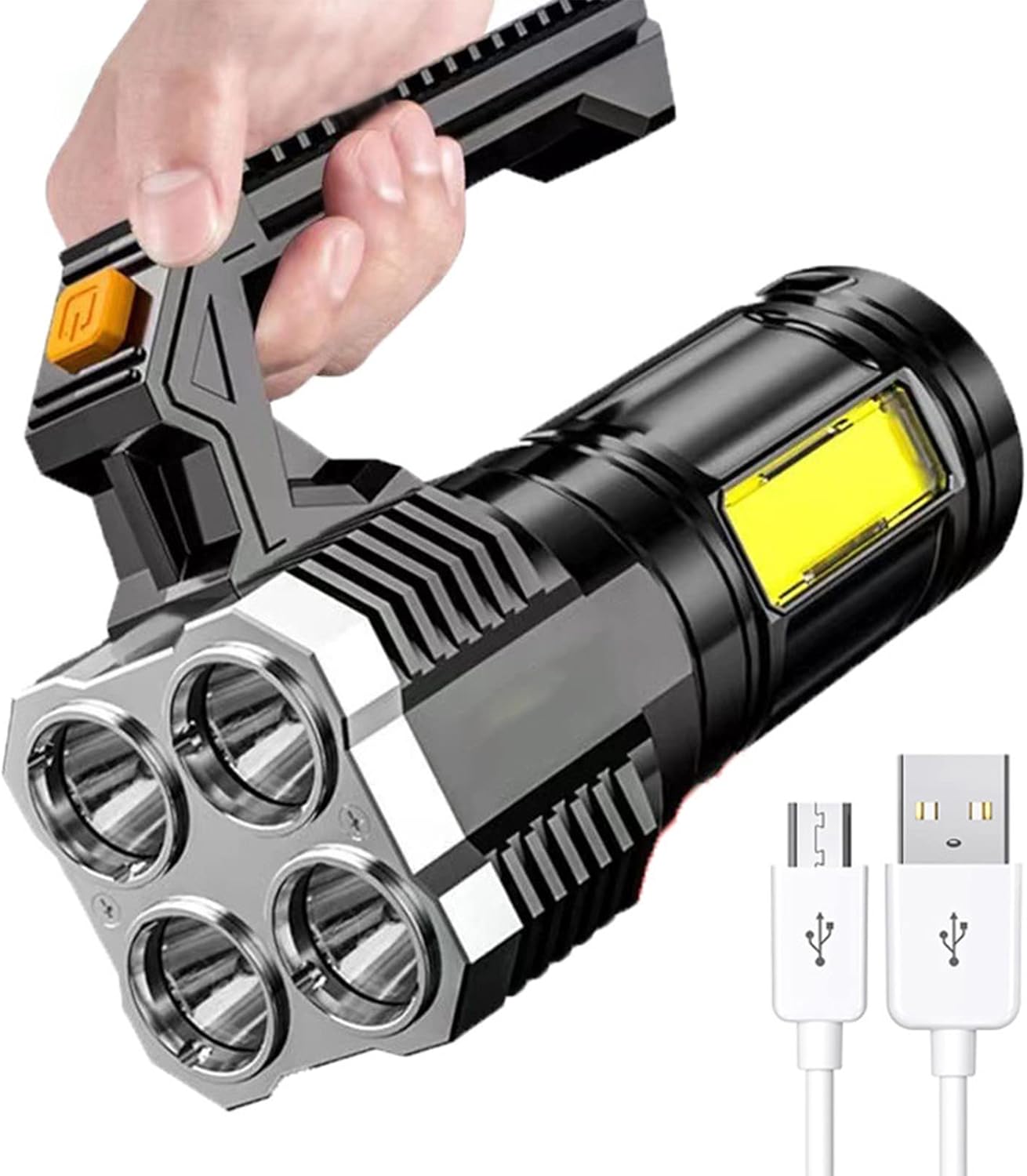 LED Flashlights High Lumens, USB Rechargeable Flashlights