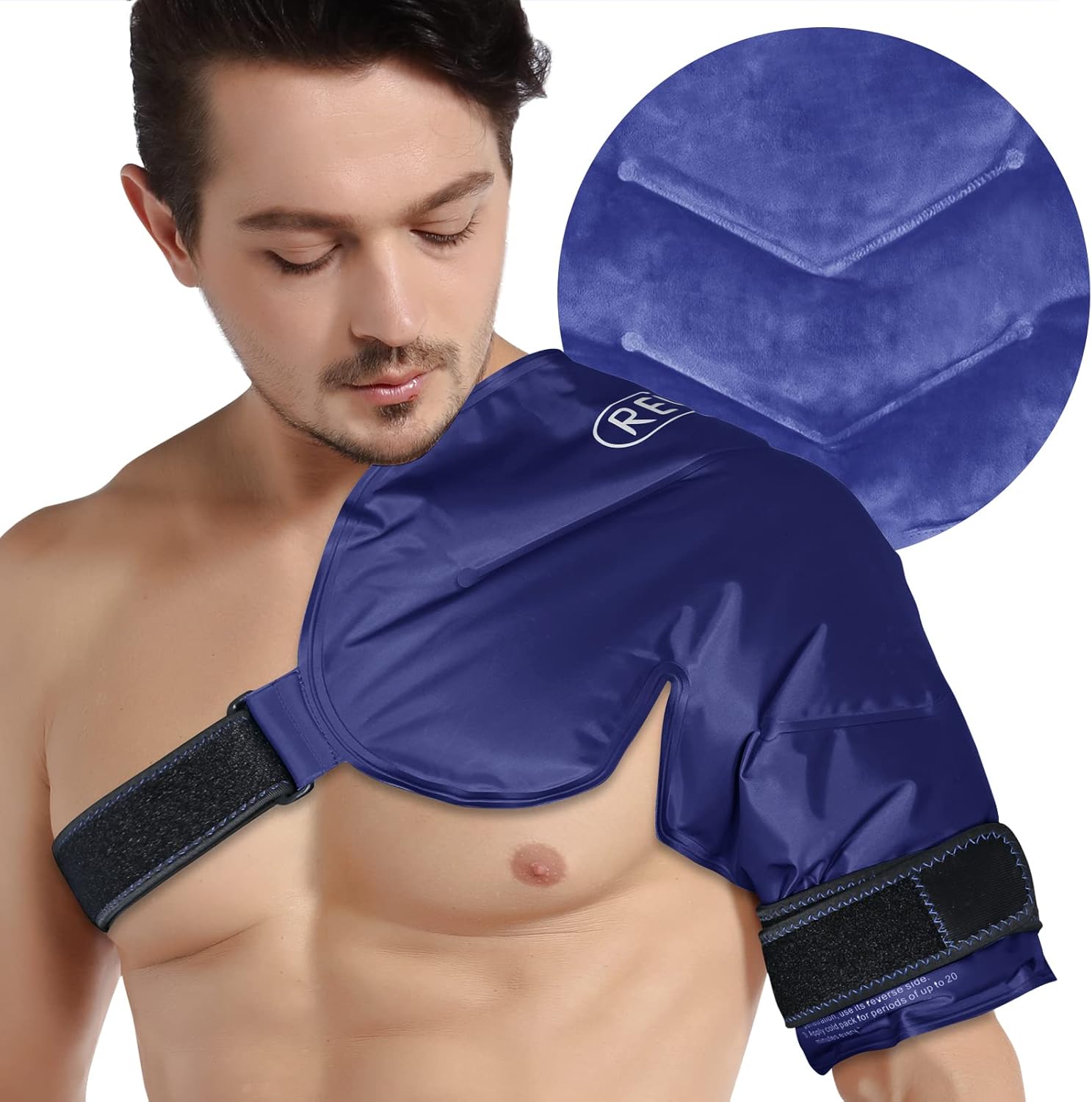 Buy REVIX XL Shoulder Ice Pack for Rotator Cuff Reusable Gel Cold Wrap