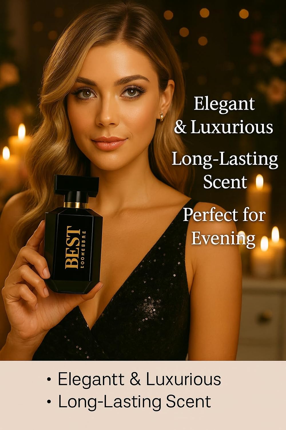 Women's Perfume with Orange Blossom, Peach and Vanilla Notes, Fresh, Romantic and Elegant Eau de Parfum for Her, 100ml (3.4 fl.oz) - Image 3