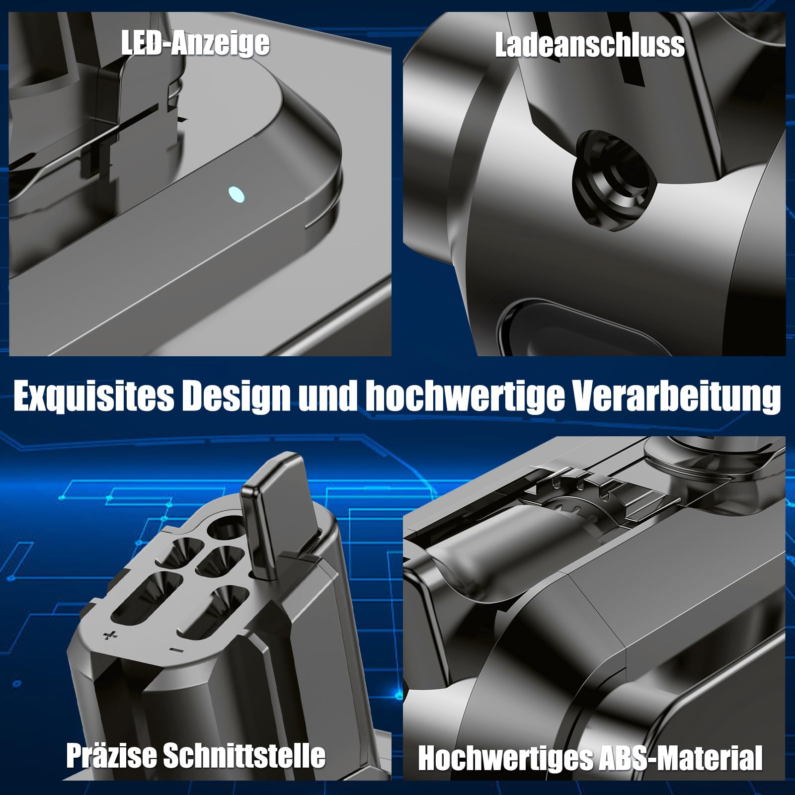 V11 Akku für Dyson V11, V15 Akku Kompatibel mit V11C(Knopftyp) V15 SV15 SV16 SV22 SV28 Staubsauger (Nicht für V11Schraubtyp