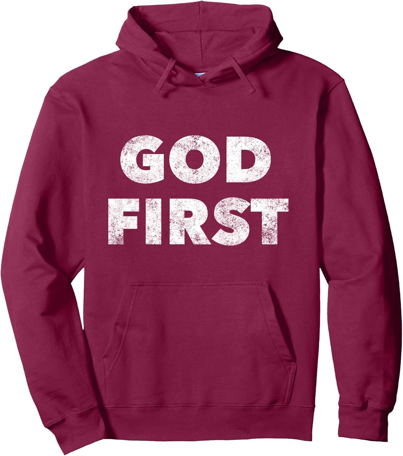 God First - Christian Faith Saying Pullover Hoodie