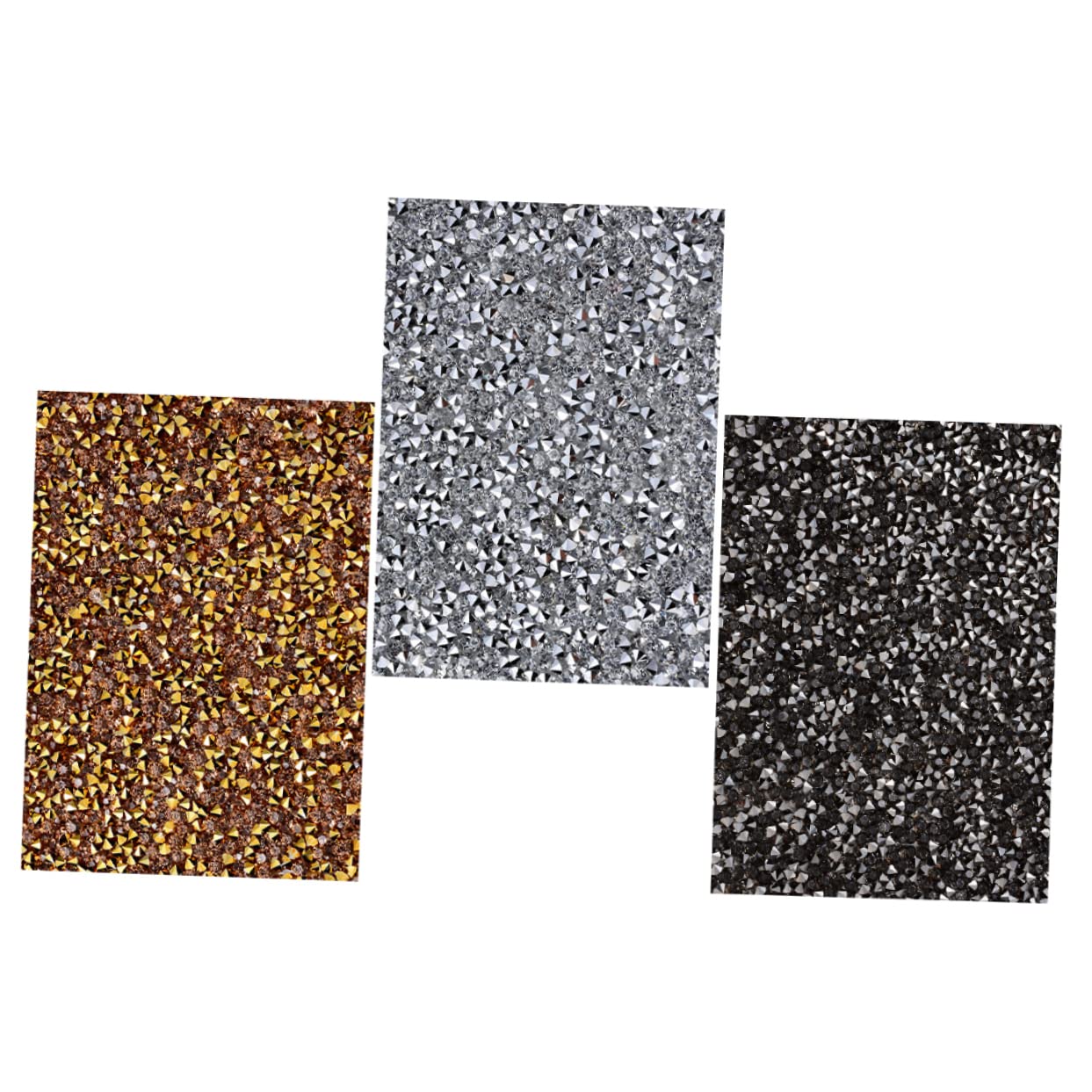 3pcs Shiny Nail Art Cushions Diamond Manicure Hand Pads for Nail for Salon Use Protects Table from Cosmetics and Polish