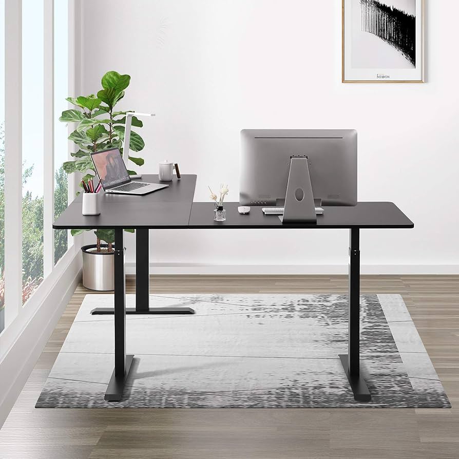 【unico】 デスク Amazon.com: UNICOO – L Shaped Crank Height Adjustable