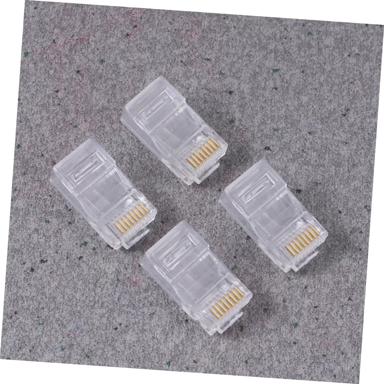 8p8c Cat5e Network Connector Modular Plug Terminals Plated Leads for Signal Strength