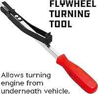 Vista 2 de Powerbuilt Herramienta de torneado de volante, Herramienta de placa flexible, Llave de volante, Herramienta giratoria del motor, Placa flexible