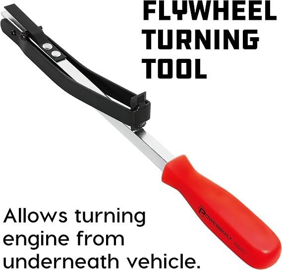 Powerbuilt Flywheel Turning Tool, Flex Plate Tool, Flywheel Wrench, Engine Rotating Tool, Turning and holding flex plate and flywheels - 648455
