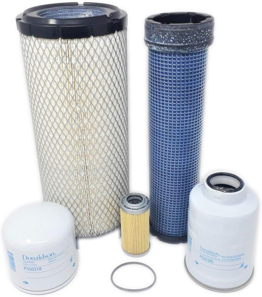 CFKIT Maintenance Filter Kit Compatible with Kubota Excavators KX080-4 w/Kubota V3307CRTE4 Eng.