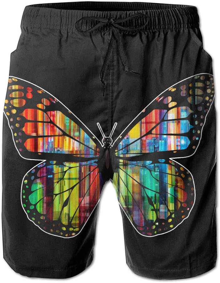 Monarch Butterfly Men's Tropical Quick Dry Board Shorts Bathing Suits