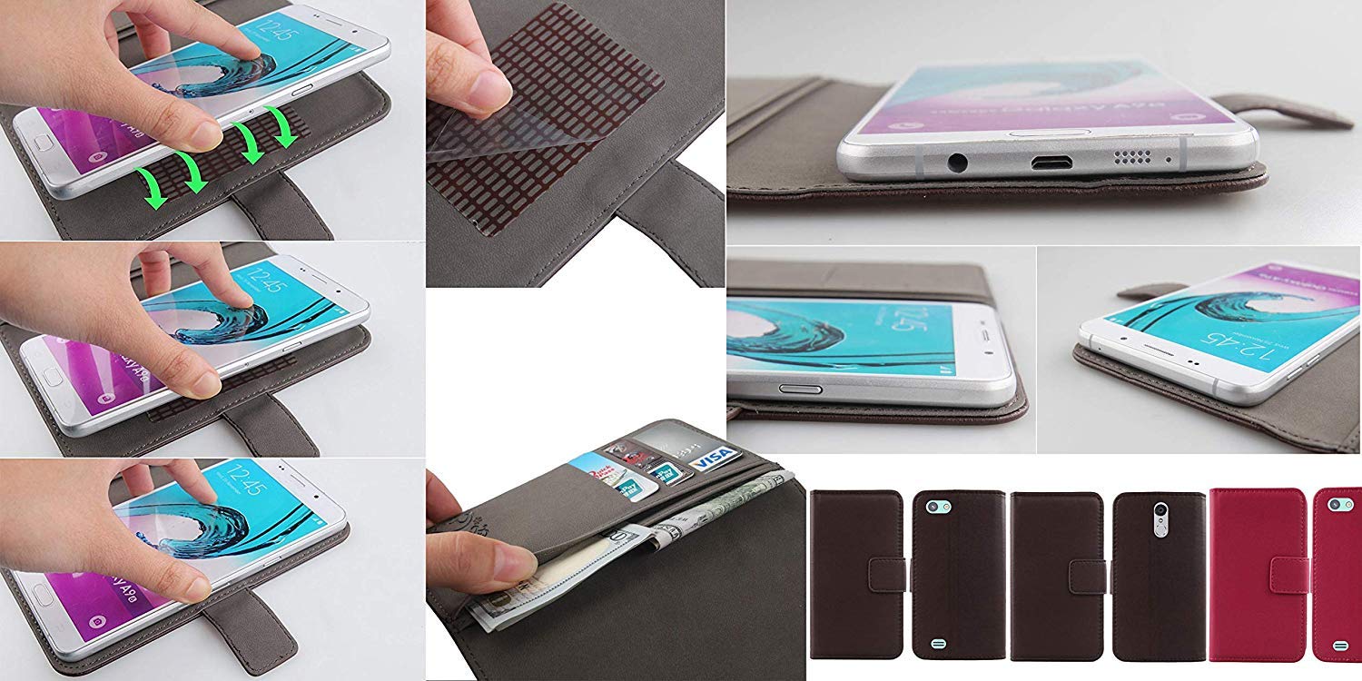 Nuovo Pelle Premium Flip Portafoglio Custodia Cover Telefono - Foto 5