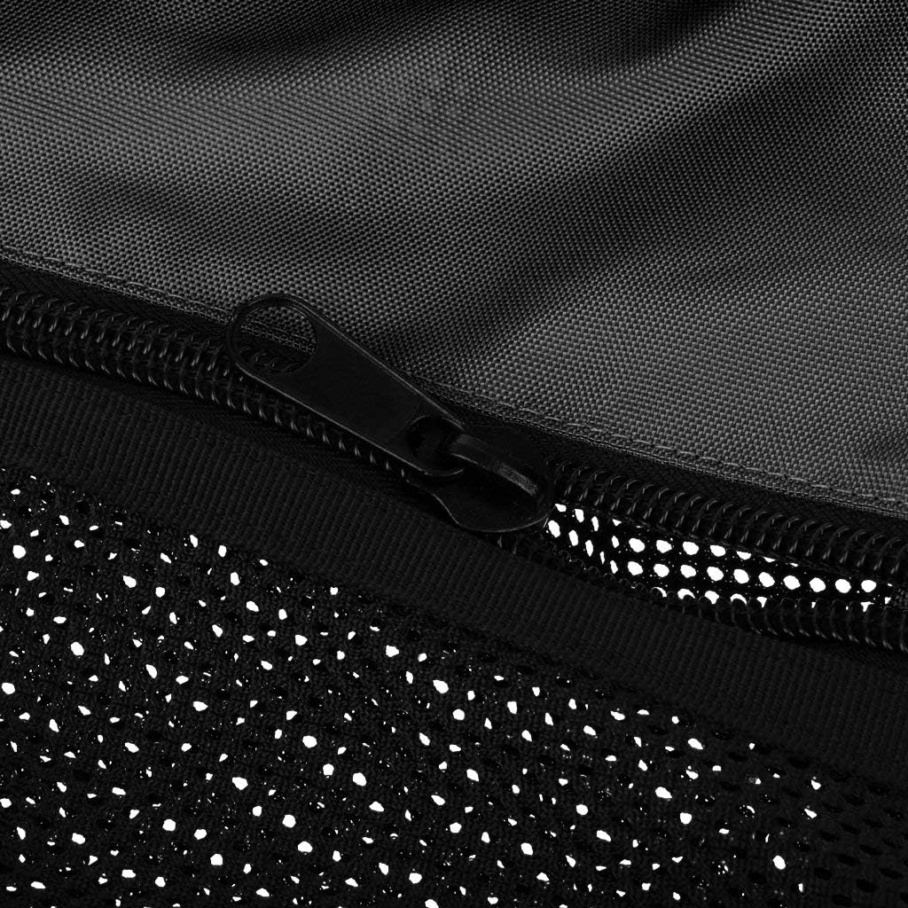 Heavy Duty Foldable Mesh Dive Bag Duffel Bag Storage Pouch for Diving Scuba Snorkeling Gear Black