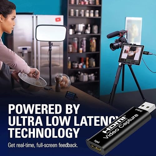 Miniatura 8 de SLAJOY Tarjetas de captura de Audio y Video mejoradas, tarjeta de captura de 1080p 60fps, USB de Ultra alta velocidad para Video juegos, transmisión