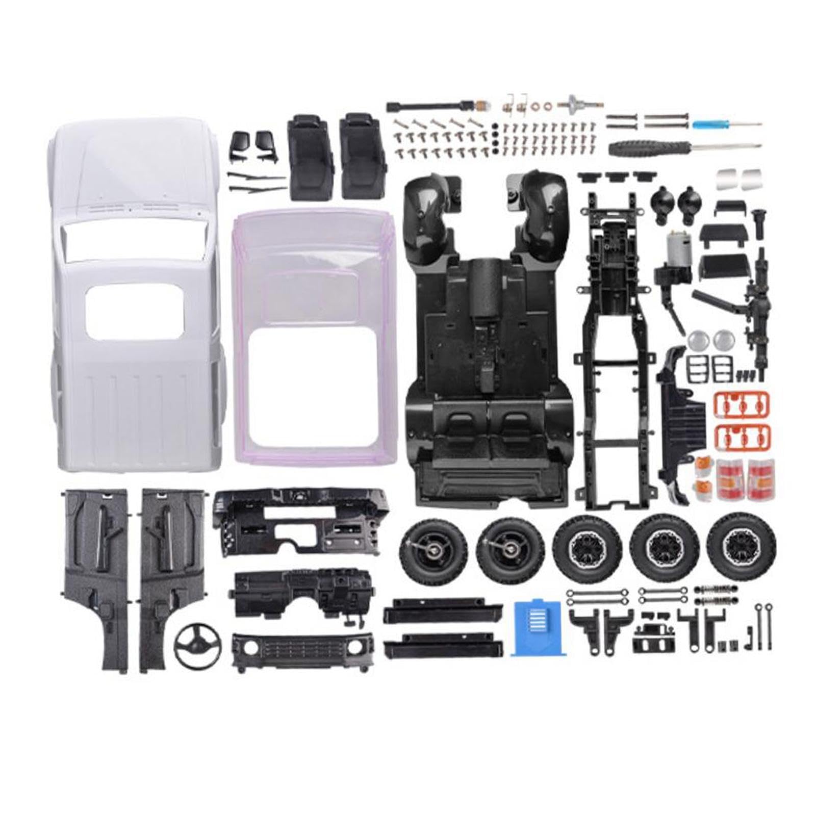 1:14 RC Samochód gąsienicowy DIY Zestawy DIY Modyfikacja 4WD Hobby RC Model All Terrain