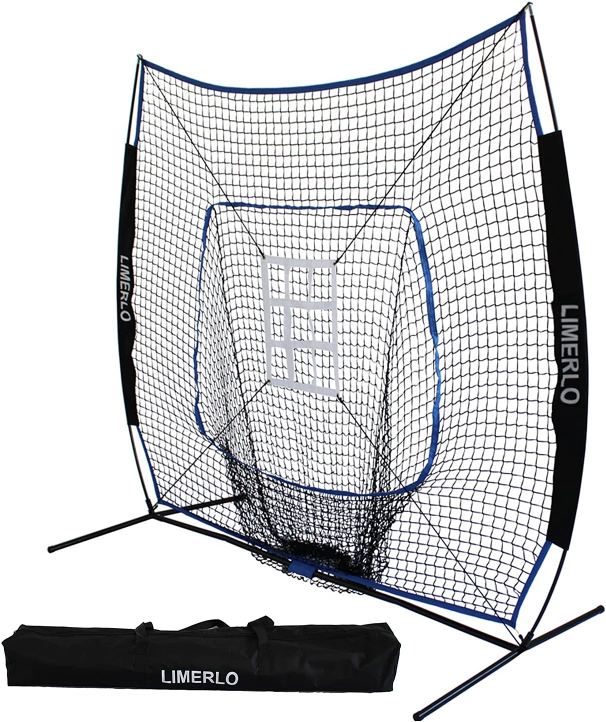 LIMERLO 7x7 Baseball net for Hitting and Pitching Softball Training Equipment with Carrying Bag (Upgraded) : Sports & Outdoors