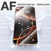 Vista 5 de Paquete de 3 protectores de pantalla de vidrio templado para iPhone 17 Air con kit de alineación automática, polvo automático, grado militar 9H+