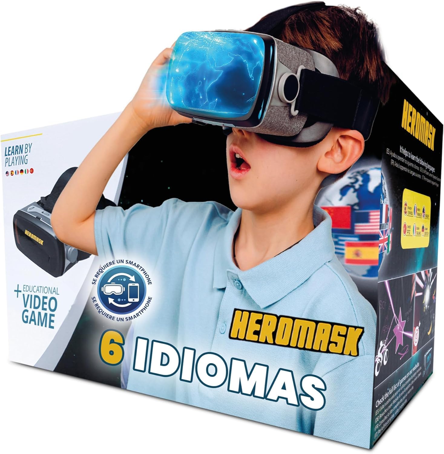 Amazon | 5~12歳のお子様向けVRヘッドセット + 6つの言語を学ぶゲーム