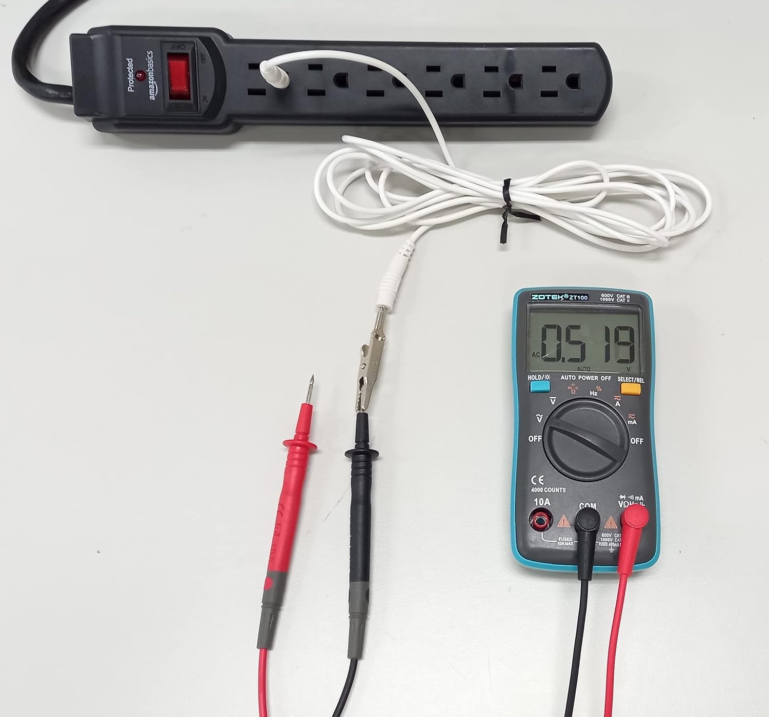 Digital Multimeter(Ground Wire Included)- Measure Human Body Voltage, Check grounding Effect