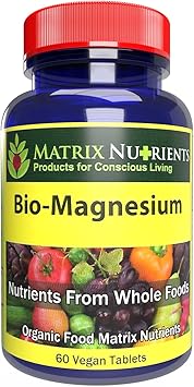 BIO-Magnesium - Premium Magnesium Supplement for Energy, Blood Pressure, Muscle Function, Sleep, Nerve Function, Blood Sugar Levels and More! - Vegan Tablets 60ct