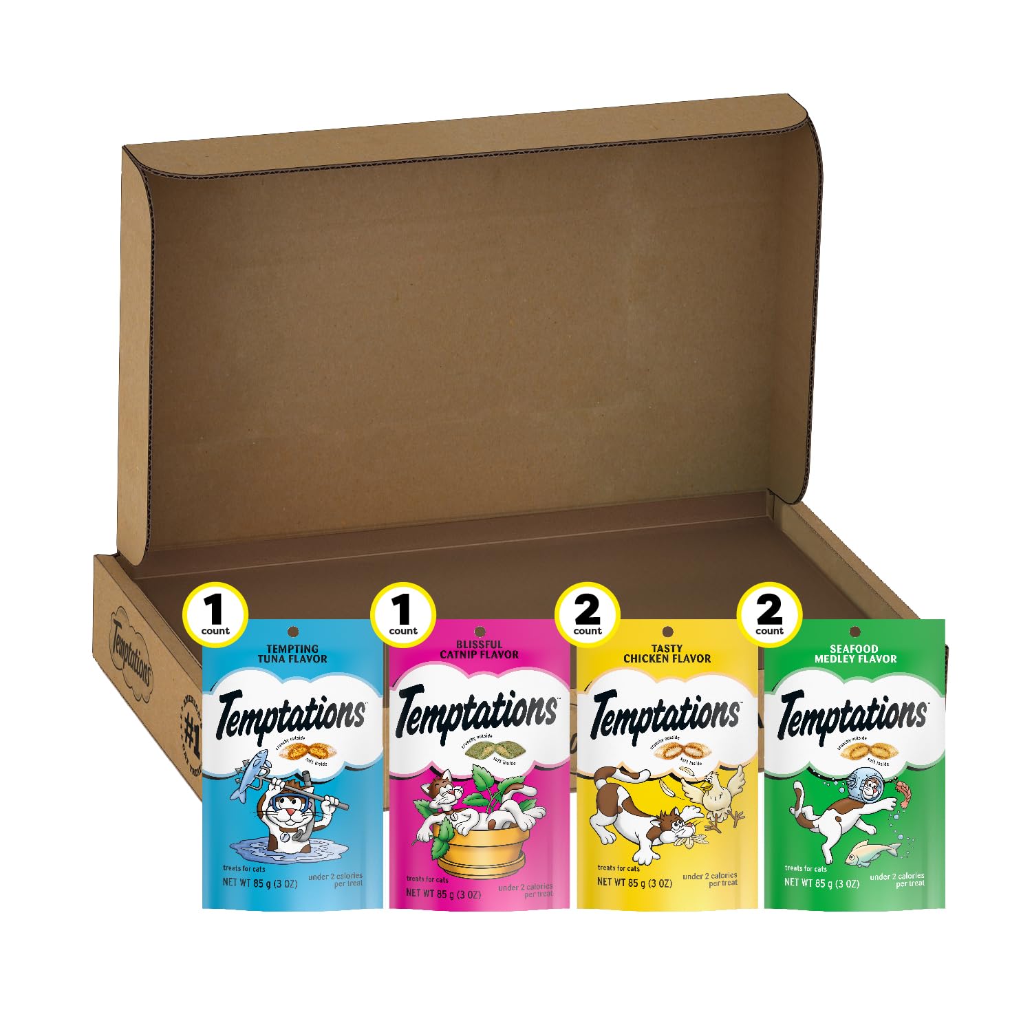 Whiskas Temptations 6 Count Variety Pack Cat Treats Feline Favorites (B00ET0M32A) Amazon Price History, Amazon Price Tracker