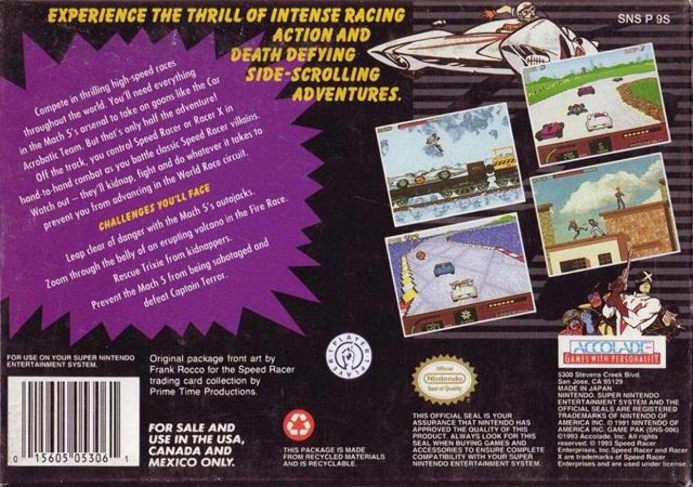 Amazon.com: Speedracer - Nintendo Super NES : Video Games