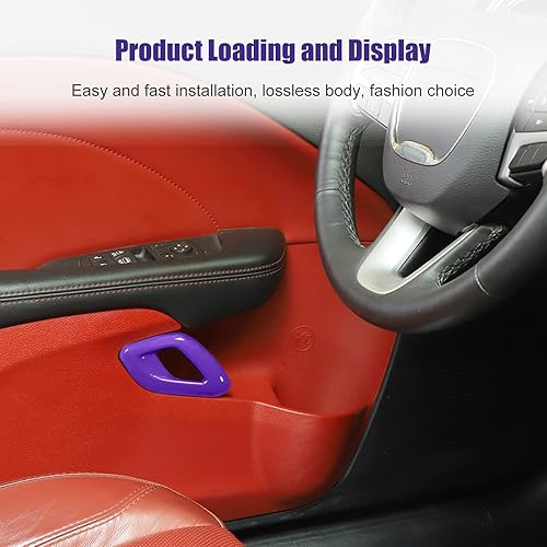 Miniatura 7 de Voodonala Para Dodge Challenger 2015-2023 - Cubierta interior de la manija de la puerta del auto, accesorios para Dodge Challenger 2015-2023
