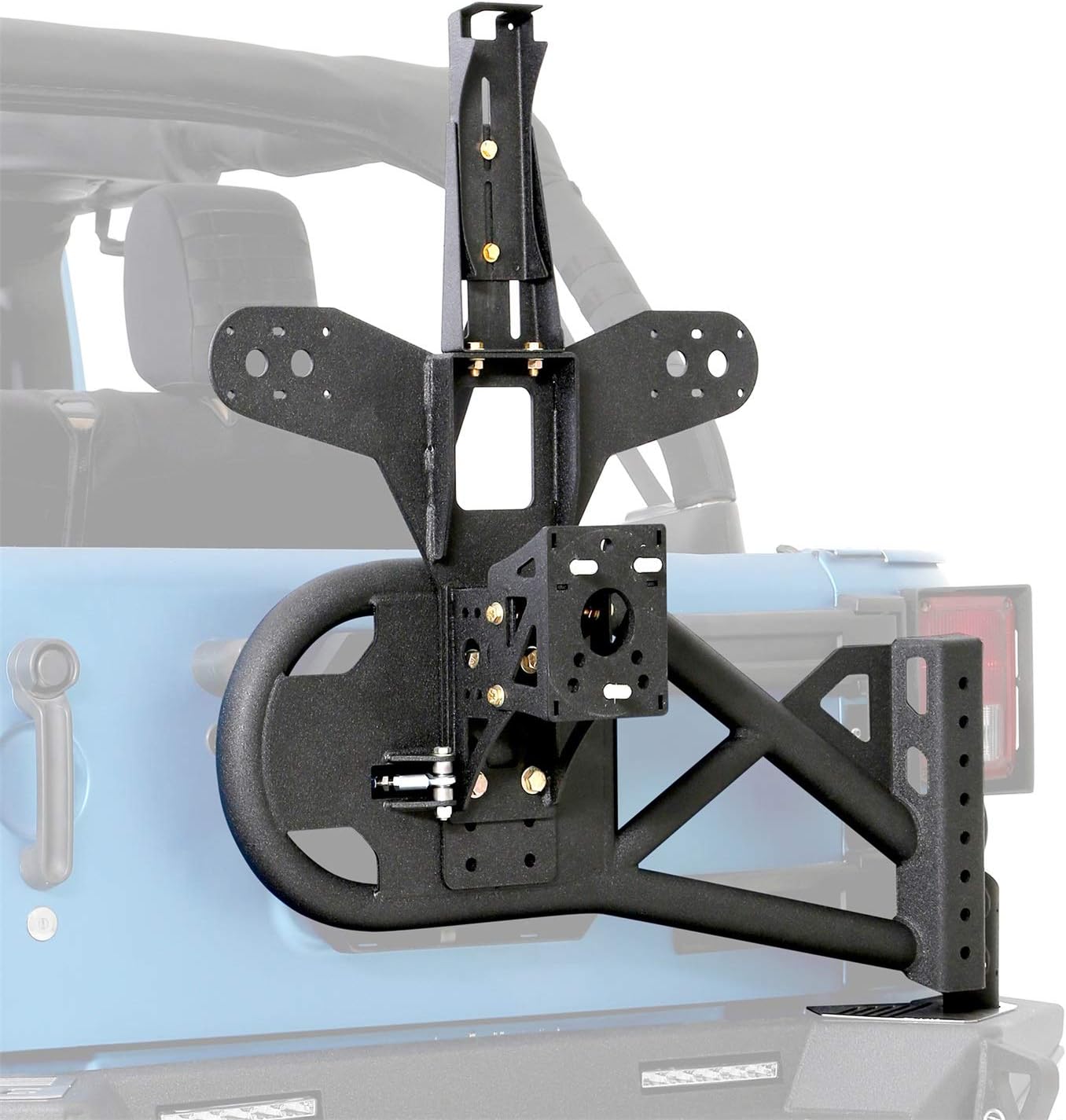 Smittybilt XRC Gen 2 Bolt-On Tire Carrier – Textured Black (07-18 JK/JKU) - SB76857