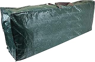 Borsa per L'Albero di Natale, Borsa PVC per Il Trasporto Dim. 120x25x43 cm, Sacca Custodia Protettiva con Chiusura Zip e con Manici, Borsa per la riporre e conservare Gli Alberi di Natale
