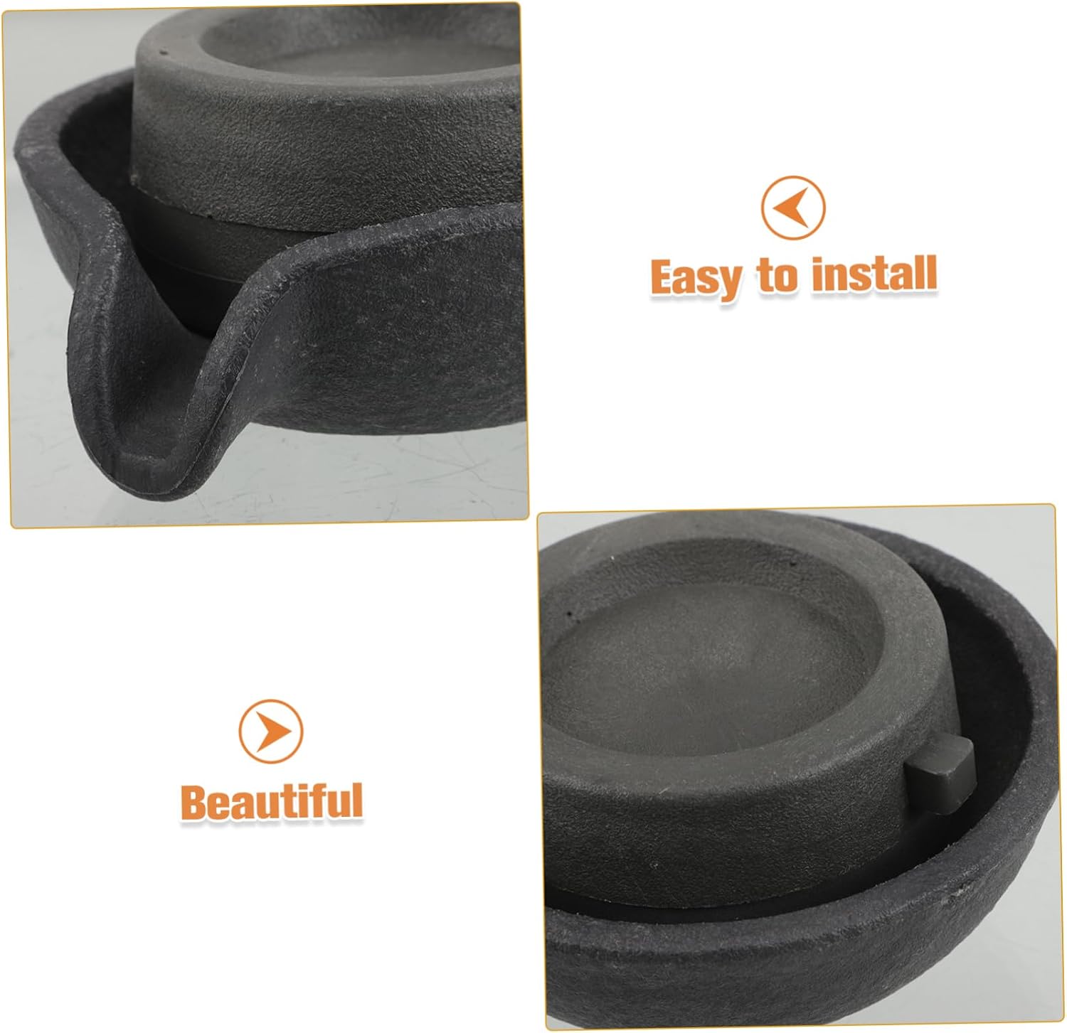 VICASKY Decorative Tabletop Fountain Millstone Water Feature Compact and Easy to Maintain