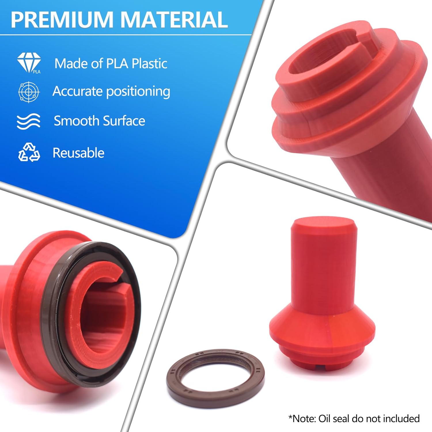 Crankshaft Seal Driver Crank Seal installer Tools Engine Repair Tool Kit for Honda 1.5 Turbo Engine Compatible with Civic, Accord, CR-V, Acura Integra, ADX (Oil Seal Not included)