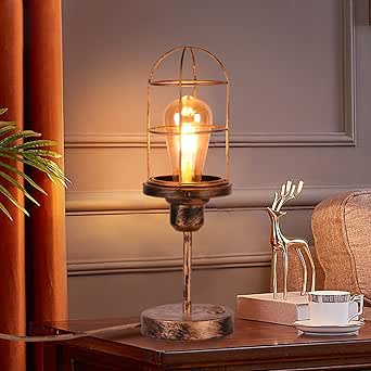 Décoration intérieure haut de gamme lampe de table en métal de luxe abat-jour en