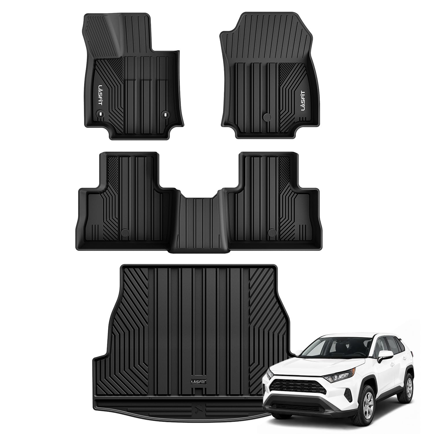 Amazon.com: LASFIT Floor Mats&Trunk Mat for Toyota RAV4 2019-2025