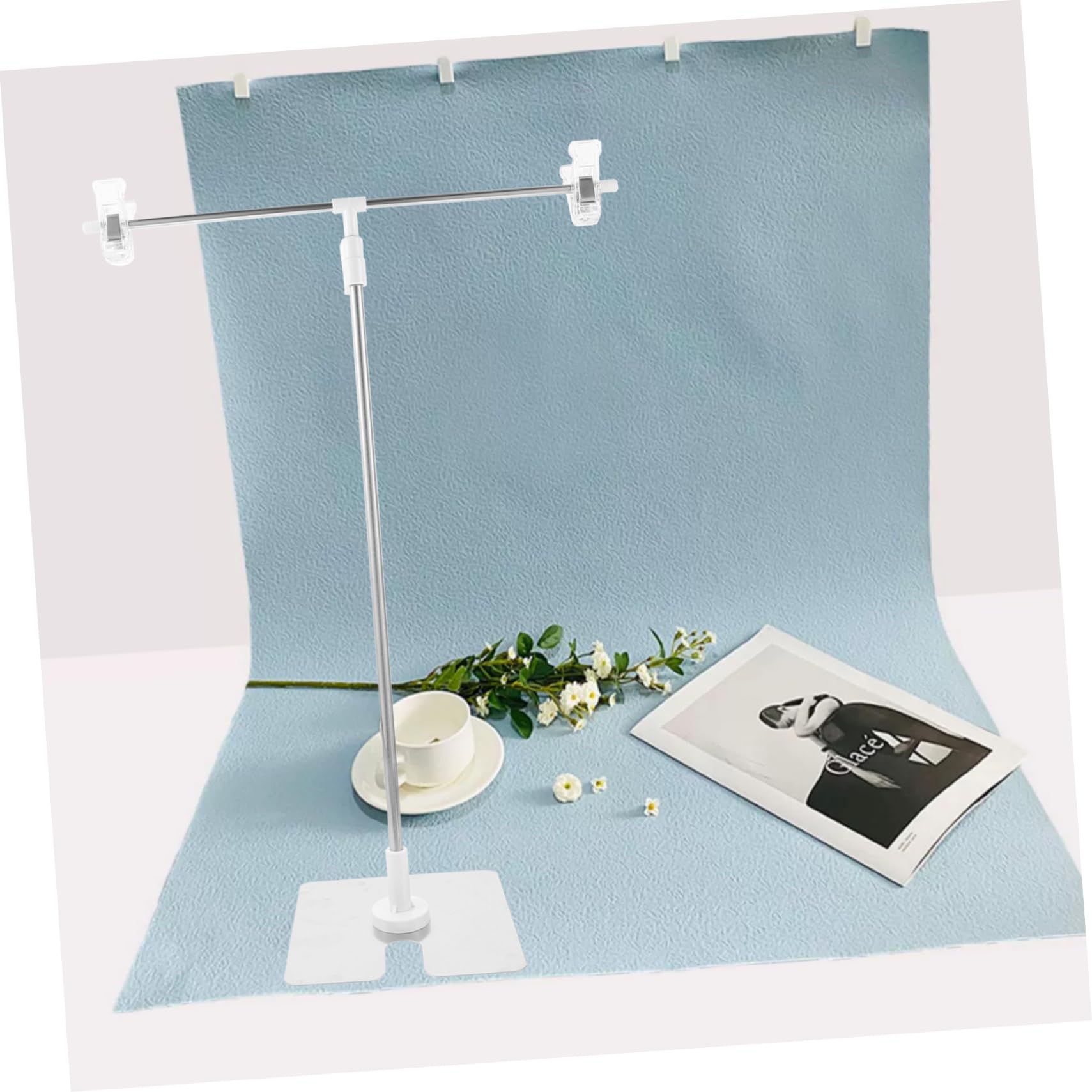 Soporte Ajustable para Fondo De Fotografía Pequeño Construcción De Metal Resistente Fácil De Montar