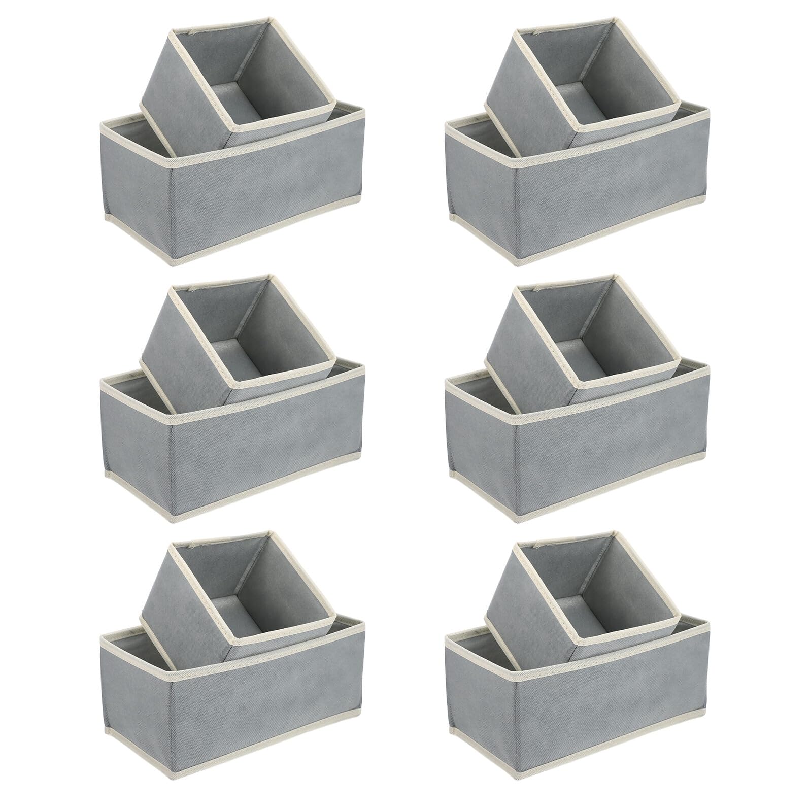 12stücke Faltbare für Kleiderschrank und Faltbare Organizer für Kleidung Socken und Unterwäsche Platzsparend und Langlebig